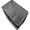 Laundry-b x3 cesto porta biancheria con maniglie e ruote in tessuto sintetico grigio chiaro 55x36xh57 cm