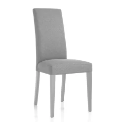 Lella Sedia in Tessuto Grigio, 46 x 45 x h100 cm - Made in Italy