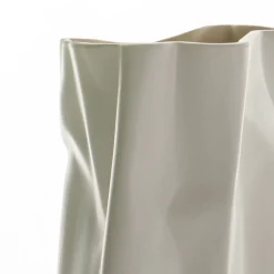 Ligio white vaso in ceramica colore bianco finitura opaca 14x14x26 cm