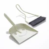 Litte smilly white set pulizia paletta scopino in metallo avorio lucido