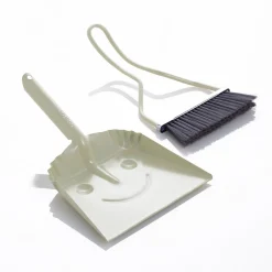 Litte smilly white set pulizia paletta scopino in metallo avorio lucido