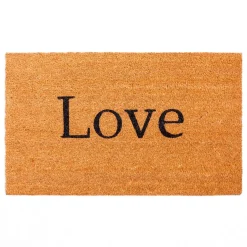 Love zerbino in fibre di cocco con retro antiscivolo 75x45 cm