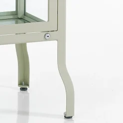 Mash white vetrina 1 anta produzione dulton in acciaio laccato di colore avorio lucido l40 p45 h126 cm