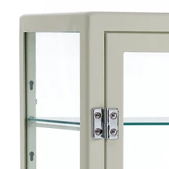 Mash white vetrina 2 ante produzione dulton in acciaio laccato di colore avorio lucido l70 p45 h131 cm