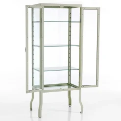 Mash white vetrina alta 2 ante produzione dulton in acciaio laccato di colore avorio lucido l70 p45 h161 cm