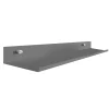Mensola in metallo laccato grigio opaco l100x15 cm