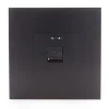 Mix black orologio da muro laccato nero opaco h33 l33 p2 cm