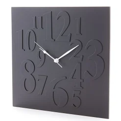 Mix black orologio da muro laccato nero opaco h33 l33 p2 cm