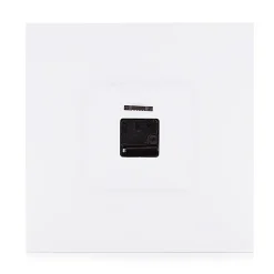 Mix whit orologio da muro laccato bianco opaco h33 l33 p2 cm