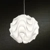 Mix white lampadario in bianco con filo regolabile e paralume d44 h44 cm