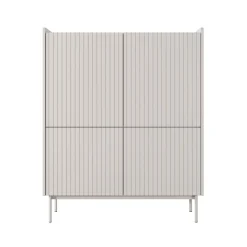 Mobile alto MALENA colore Beige opaco Rovere Scandi H1262 L100 P38