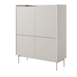Mobile alto MALENA colore Beige opaco Rovere Scandi H1262 L100 P38