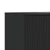 Mobile alto ROMA TOTAL BLACK finitura Nero opaco H130 L104 P40