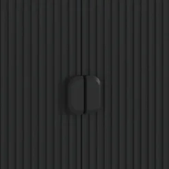 Mobile alto ROMA TOTAL BLACK finitura Nero opaco H130 L104 P40