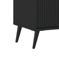 Mobile alto ROMA TOTAL BLACK finitura Nero opaco H130 L104 P40