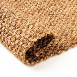 Nant tappeto bagno in juta colore naturale finitura artigianale 60x110 cm