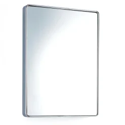 Neat specchio da parete in acciaio cromato 36x3.5 h48 cm