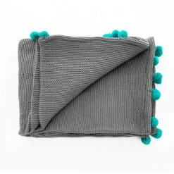 Neem 3 plaid cotone 100% acrilico intrecciato cm 150 x 220