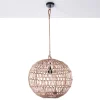 Net lampadario in rattan colore naturale d50xh50 cm