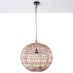 Net lampadario in rattan colore naturale d50xh50 cm