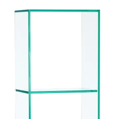 New blanko libreria a colonna in vetro 3 ripiani 35x22xh149 cm