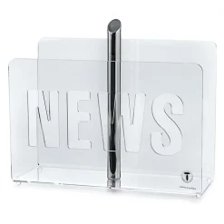 News portariviste in metacrilato trasparente cm h31 l36 p14