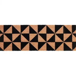 Optical zerbino runner in fibre di cocco e pvc antiscivolo fantasia optical cm 40x120x2
