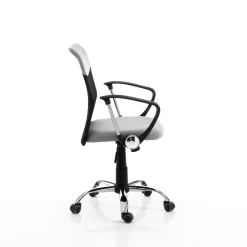 Pasadena sedia da ufficio regolabile e girevole in tessuto colore grigio con ruote 58x57 h90/100 cm