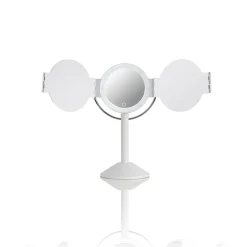Penta specchio da tavolo con led senza filo touch bianco opaco 25x20.5xh46.5 cm