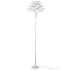 Petalo lampada da terra bianca in metallo e polipropilene h175x50 cm
