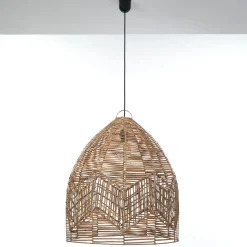 Ponza large lampadario da interno/esterno in rattan colore naturale d60xh68 cm