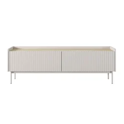 Porta TV MALENA colore Beige opaco Rovere Scandi H502 L153 P38