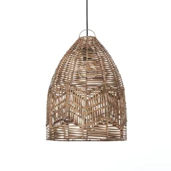 Reetha small small lampadario da interno/esterno in rattan colore naturale d35xh50 cm