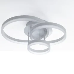 Rings white plafoniera / applique led in metallo bianco opaco 55x40 h19 cm