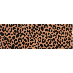 Savana zerbino runner in fibre di cocco e pvc antiscivolo fantasia savana cm 40x120x2