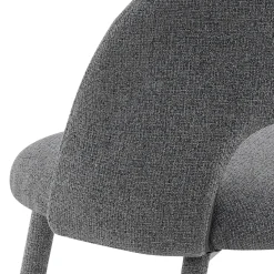 Selma Grey Sedia Imbottita tessuto grigio easy clean poliestere h79 l51 p54 seduta h48