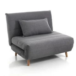Shift lines grey poltrona letto tessuto grigio cm l105 p85 h80 letto cm l105 p190 h27