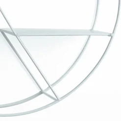 Sorbo white mensola da parete bella - b in metallo bianco opaco d45 p12 cm