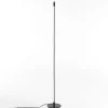 Stelo lampada da terra led in alluminio nero opaco d20 h150 cm