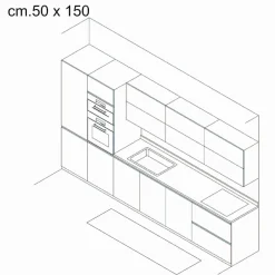 Tappeto corsia cm 50 x 150 pratico da pulire 100% vinile