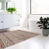 Temople tappeto bagno / scendiletto in cotone 100% con nappe grigio 110x60 cm