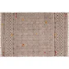 Temple tappeto large in cotone 100% con nappe grigio 260x150 cm
