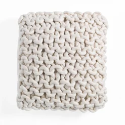 Tender cuscino bianco avorio con imbottitura interna 40x40 cm