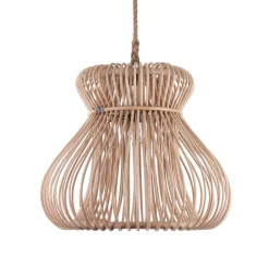Tinggi lampadario in rattan colore naturale per interno/esterno d60xh52 cm
