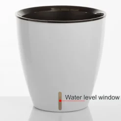 Tulip vaso autoinnaffiante per esterno e interno bianco lucido d35xh36 cm