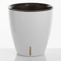 Tulip vaso autoinnaffiante per esterno e interno bianco lucido d35xh36 cm