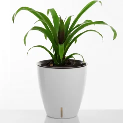 Tulip vaso autoinnaffiante per esterno e interno bianco lucido d35xh36 cm