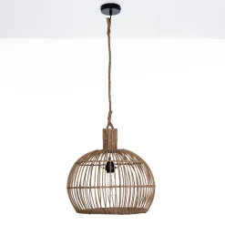 Vera lampadario in rattan cm. d. 40 x h.40