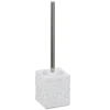 Wall white spazzola wc in poliresina bianca 10x10 h12/38.5 cm
