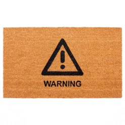 Warning zerbino in fibre di cocco con retro antiscivolo 75x45 cm
